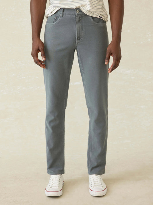 NEW Faherty Stretch Terry 5 Pocket Pant - Slate