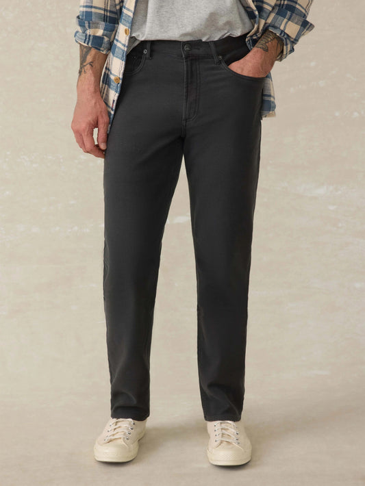 NEW Faherty Stretch Terry 5 Pocket Pant - Onyx Black