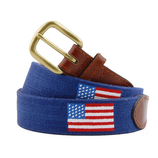 Smathers and Branson American Flag Belt (Dk Navy)