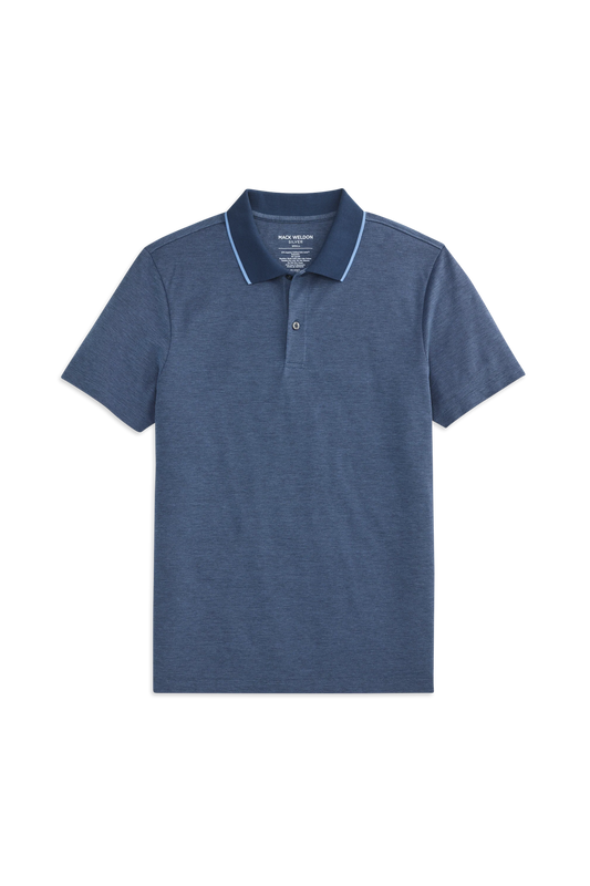 Mack Weldon Silver Pique Polo