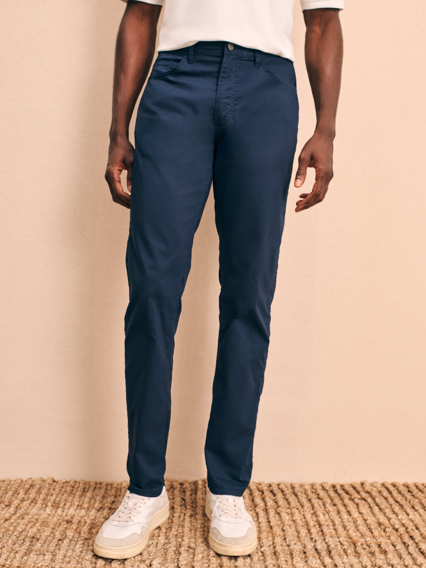 Faherty Movement 5 Pocket Pant (Navy) CF