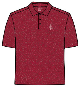 Alon Red Beans Men's Performance Polo