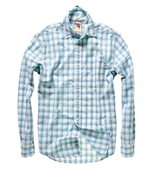 Relwen Broadcloth Plaid Long Sleeve Shirt