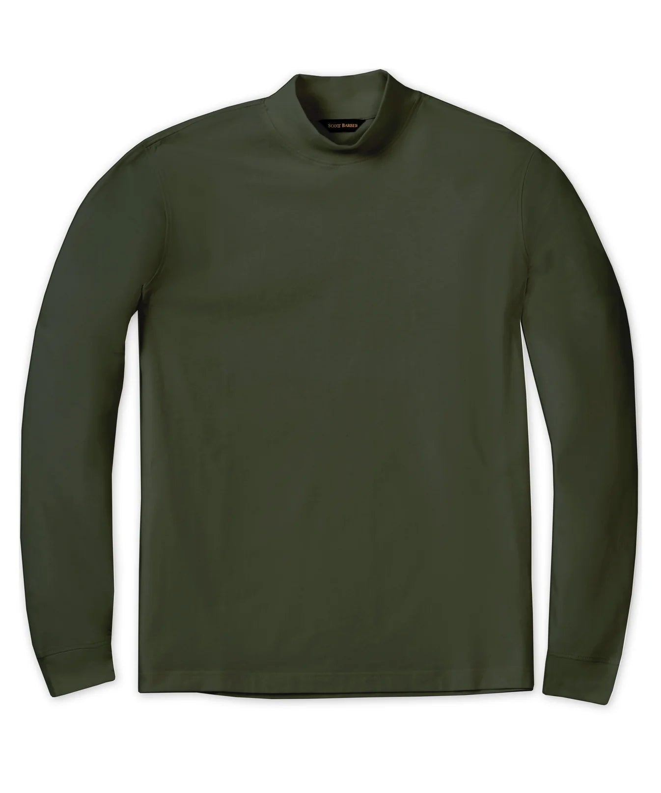 Scott Barber Pima Interlock Mock Turtleneck