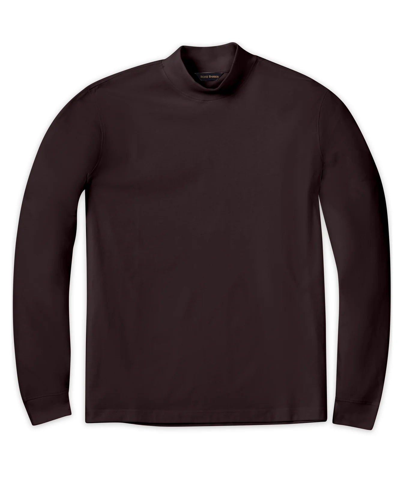 Scott Barber Pima Interlock Mock Turtleneck