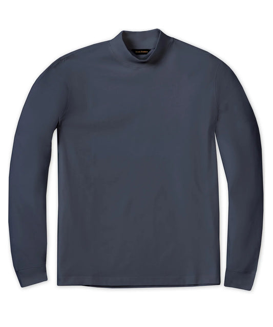Scott Barber Pima Interlock Mock Turtleneck
