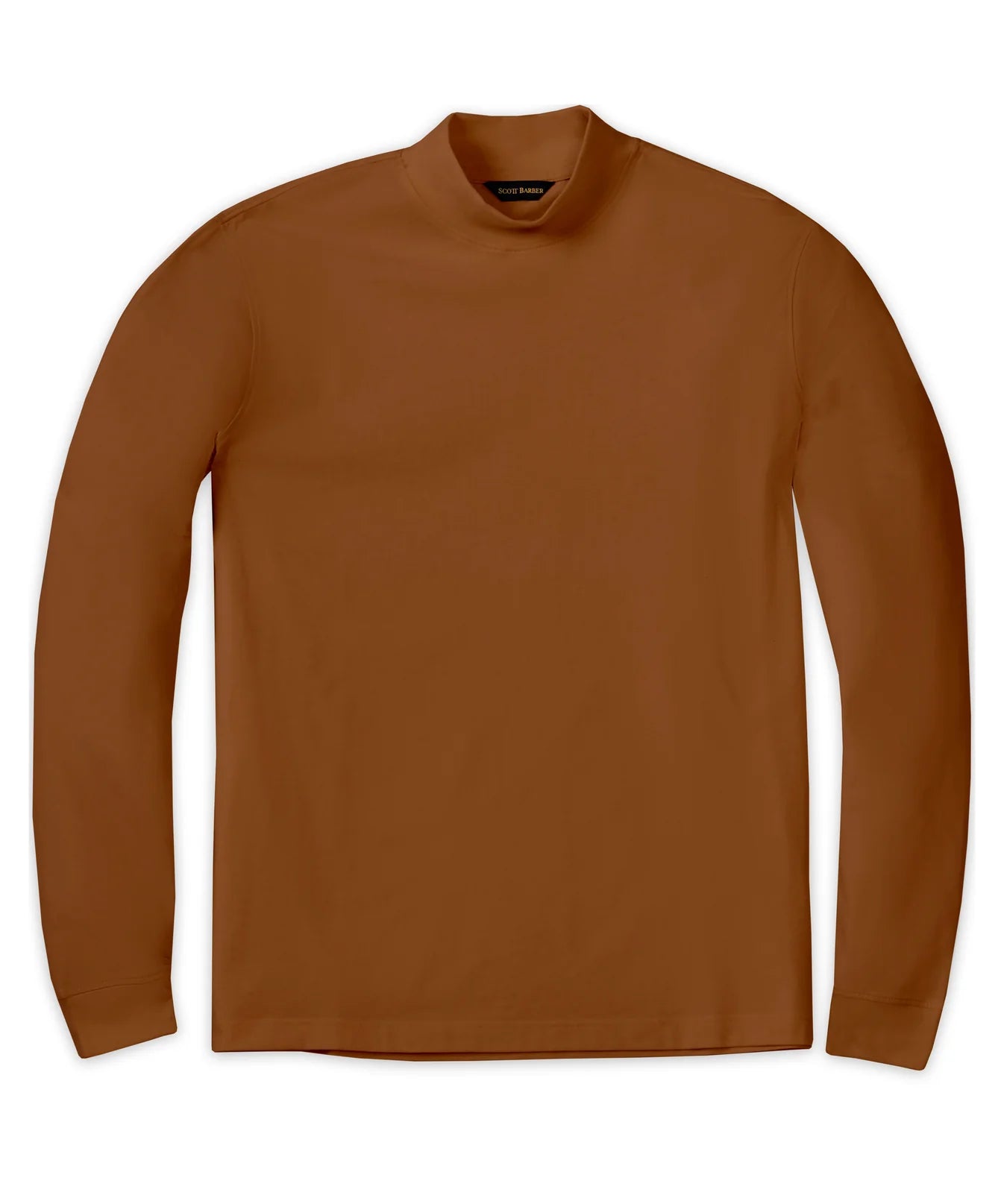 Scott Barber Pima Interlock Mock Turtleneck