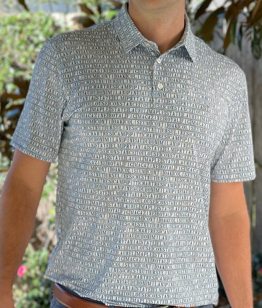 Alon Street Tiles Men's Performance Polo