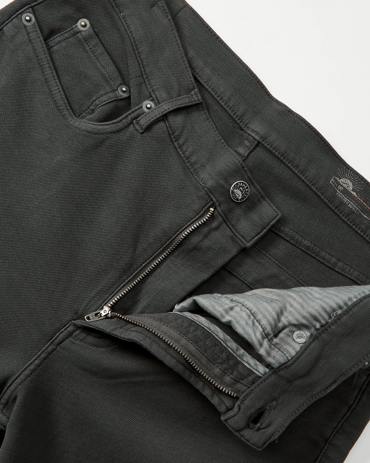 Faherty Stretch Terry 5 Pocket Pant (Onyx) CF