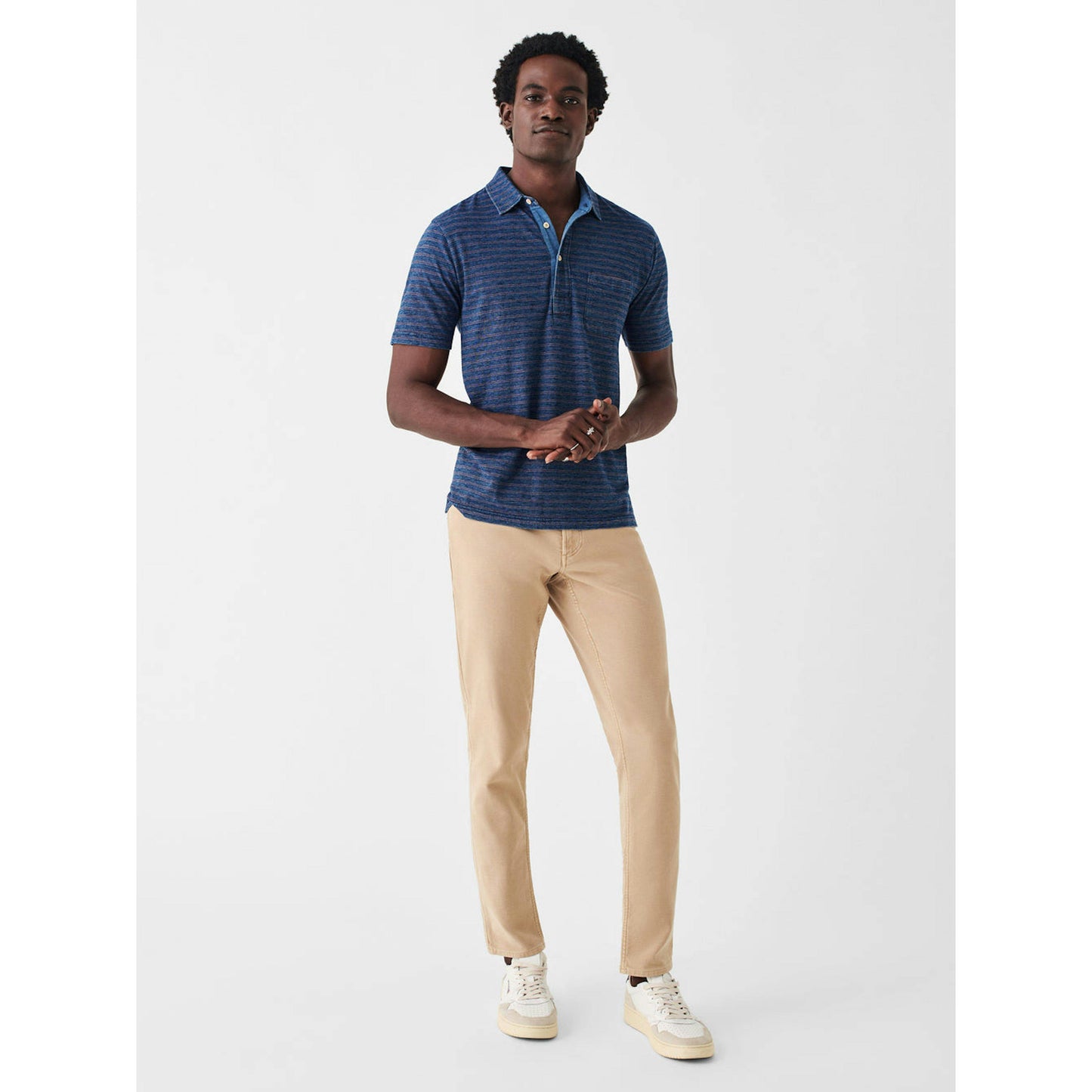 Faherty Movement 5 Pocket Pant (Island West Khaki) CF