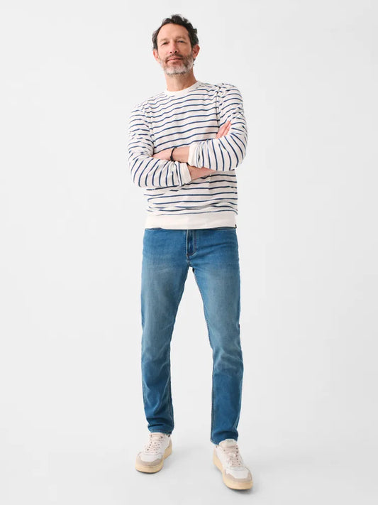 Faherty Stretch Terry Indigo 5-Pocket Pants (32")